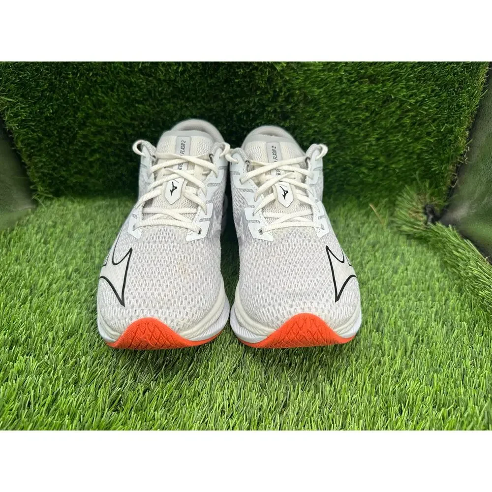 Mizuno Wave Rebellion Flash 2 J1GC243501 Athletic Sneaker Men's 7 Gray Mesh Gym